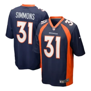 Justin Simmons Jersey Navy 