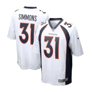 Justin Simmons Jersey White 